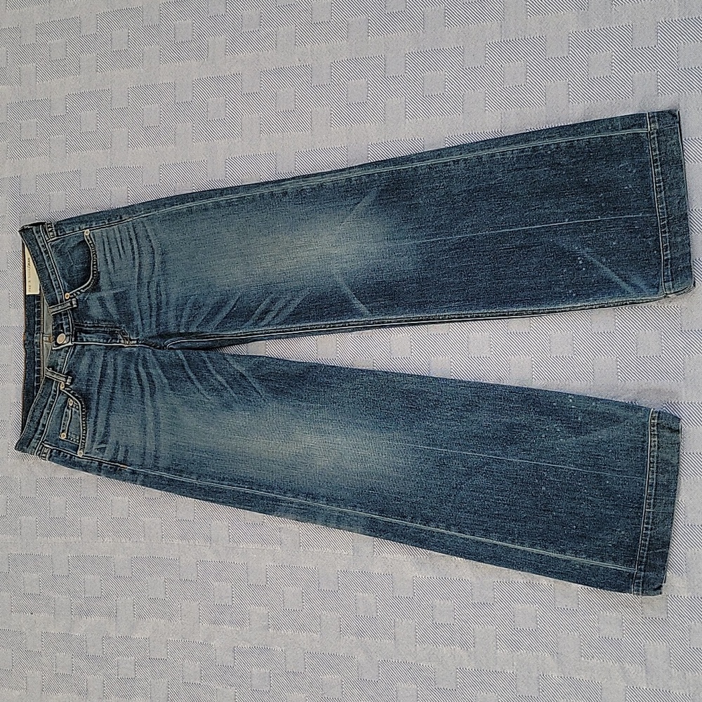 Rag & Bone 90's Featherweight Mid Waist Wide Leg Jeans